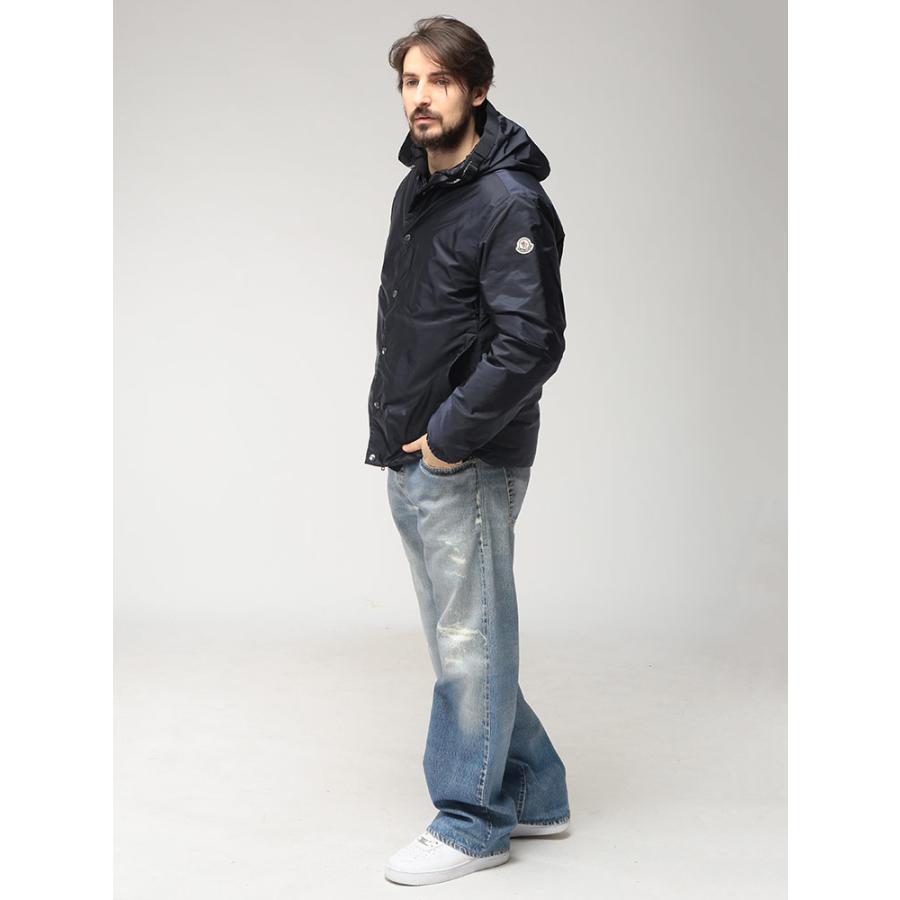 モンクレール MONCLER メンズ ダウンジャケット ネックロゴテープ フルジップ ダウン ブルゾン MCTRESTRAOU6 ブランド アウター パーカー フード 秋 冬の画像