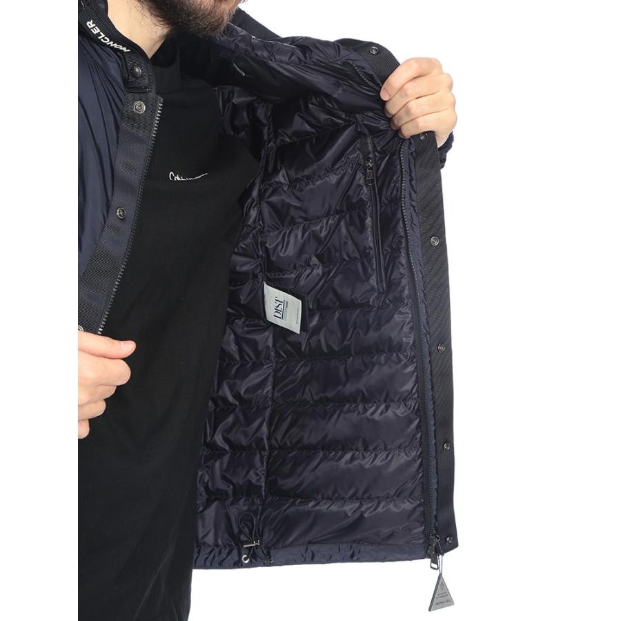 モンクレール MONCLER メンズ ダウンジャケット ネックロゴテープ フルジップ ダウン ブルゾン MCTRESTRAOU6 ブランド アウター パーカー フード 秋 冬の画像