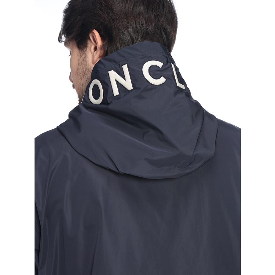 MONCLER フード付きネイビージャケット Navy Blue Moncler Maya Hooded Short Down Jacket - Short Down