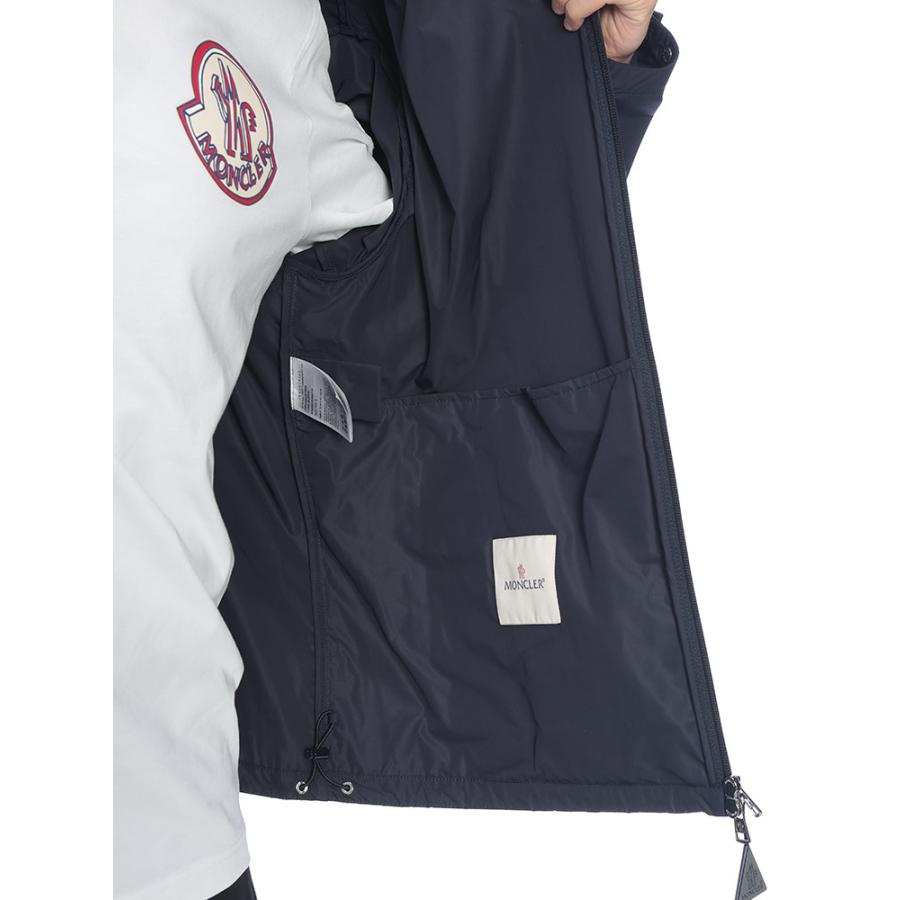 モンクレール　パーカーブルゾン美品18/24m 86㎝ネイビー MONCLER（モンクレール） メンズ ジャケット フードロゴ フルジップ