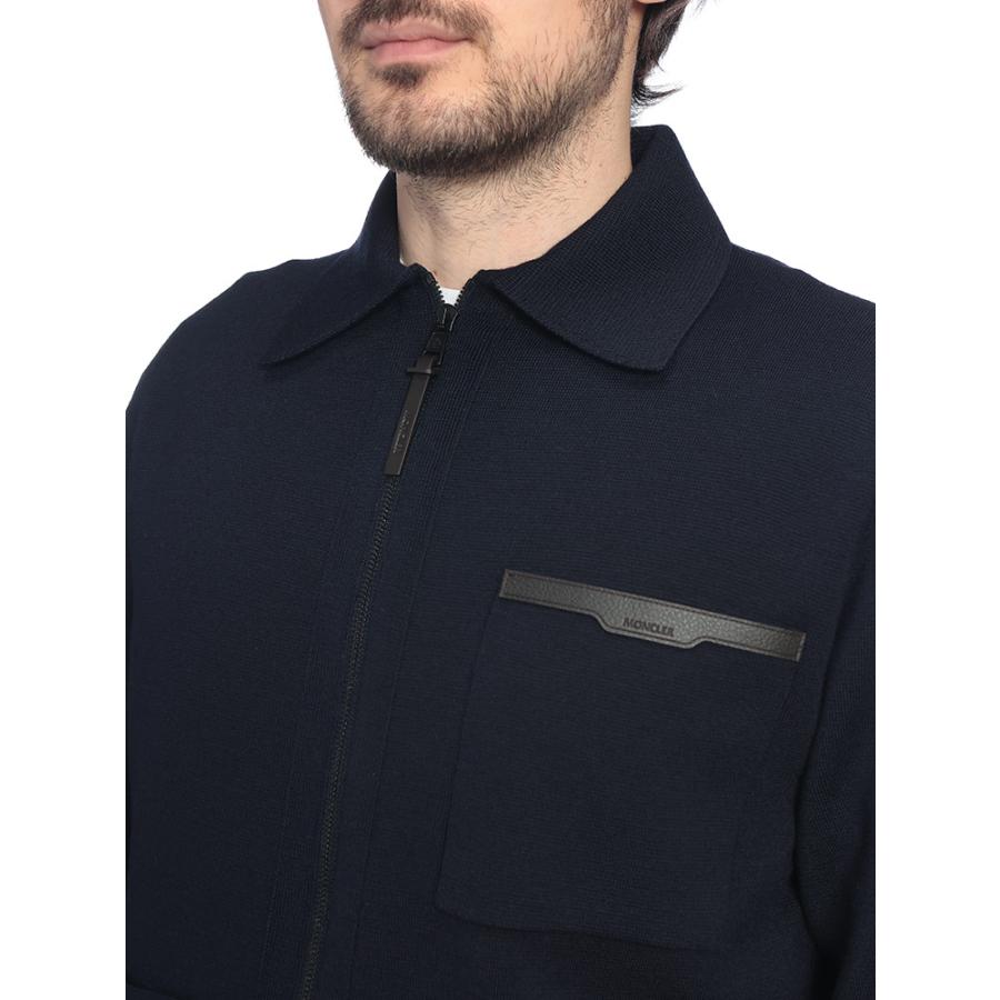 MONCLER（モンクレール） メンズ ニットジャケット フルジップ 襟付き