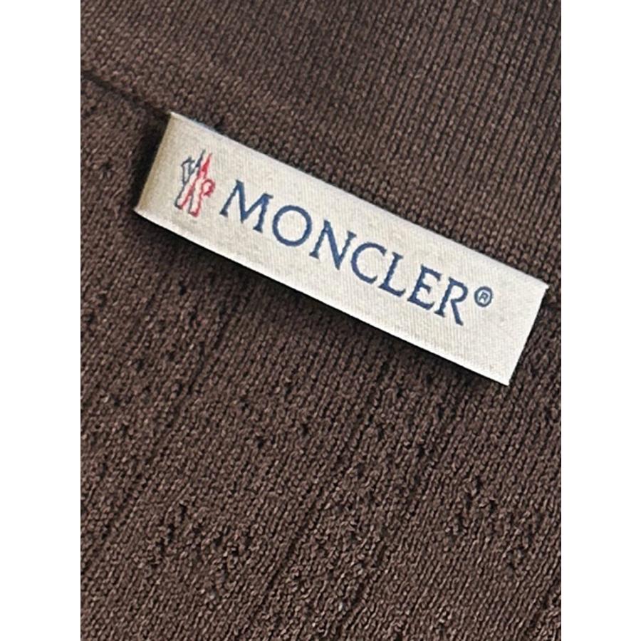 モンクレール MONCLER レディース ニットポロシャツ 半袖 ロゴスナップボタン ライン 18ゲージニット ポロ MCL9A00005M9371 ブランド トップスの画像