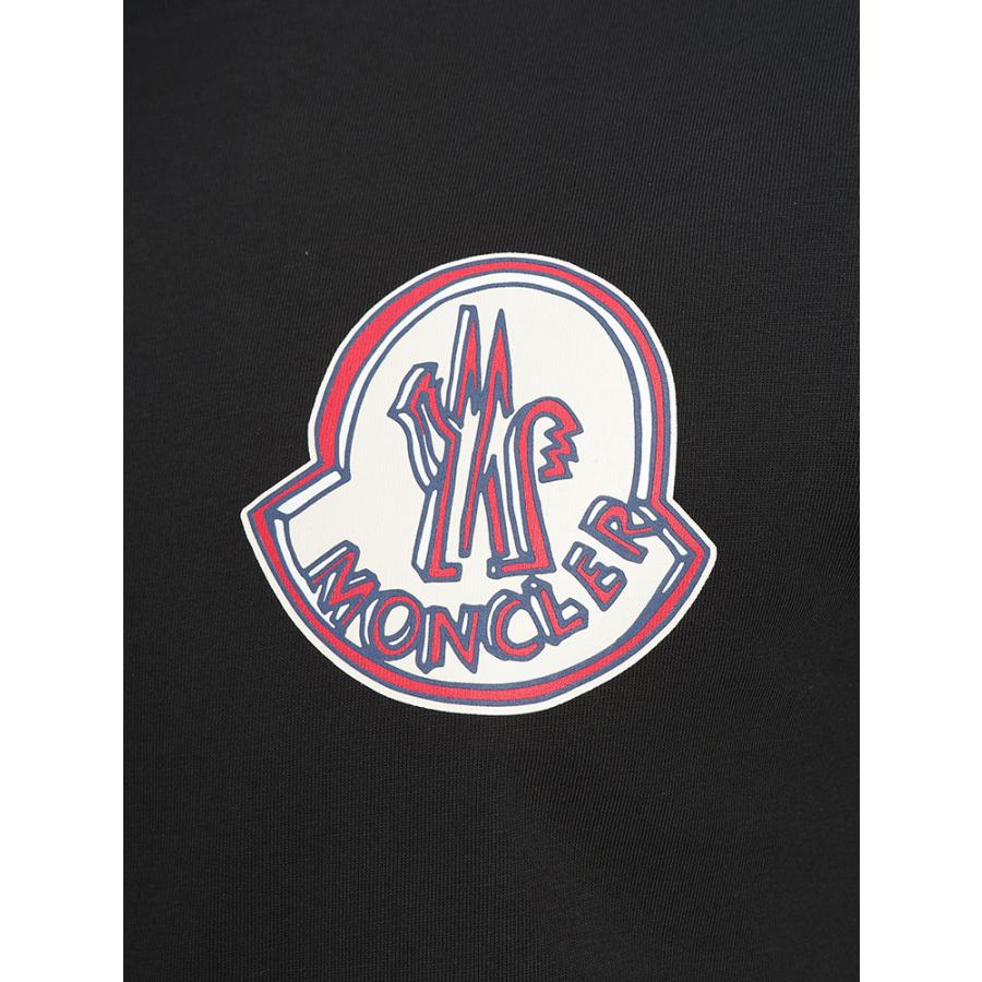 モンクレール MONCLER メンズ Tシャツ 半袖 ワッペンプリント クルーネック カットソー MC8C0003489B8U ブランド トップス コットン プリント 春 夏の画像
