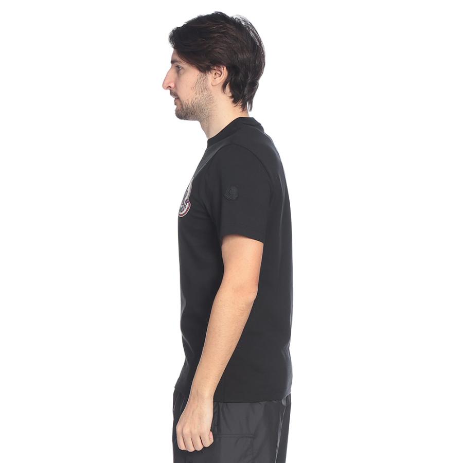 モンクレール MONCLER メンズ Tシャツ 半袖 ワッペンプリント クルーネック カットソー MC8C0003489B8U ブランド トップス コットン プリント 春 夏の画像