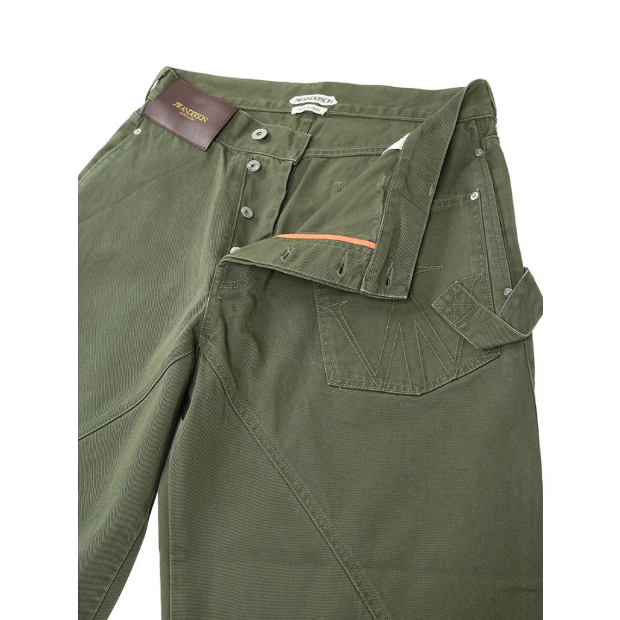ジェイダブリューアンダーソン JW ANDERSON メンズ ジーンズ ボタンフライ ポケット パンツ twisted workwear JWDT0126PG1933 ブランド ボトムス ワイドの画像