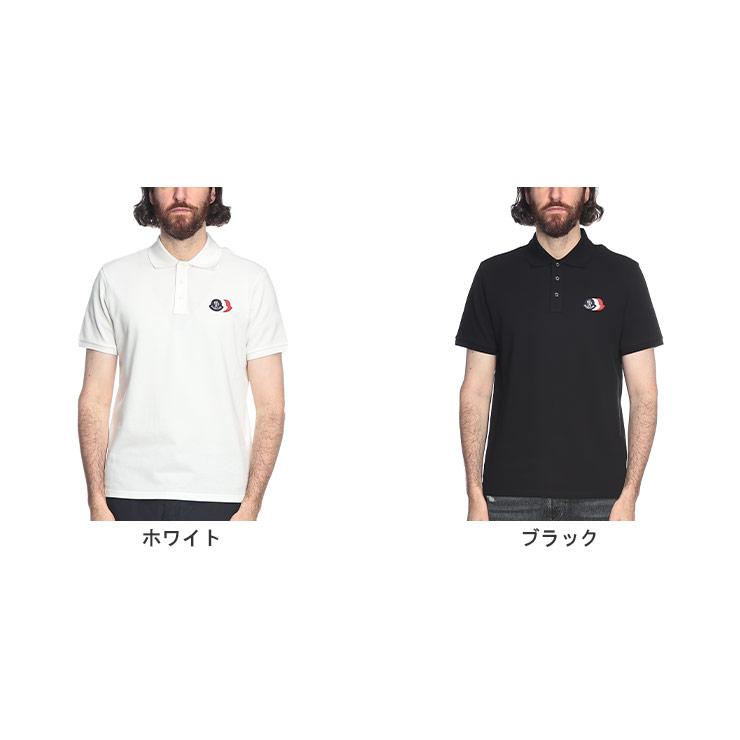 モンクレール MONCLER メンズ ポロシャツ 半袖 3連ワッペン トリコロール ロゴパッチ レギュラーフィット MC8A0003089A16 ブランド トップス カットソーの画像