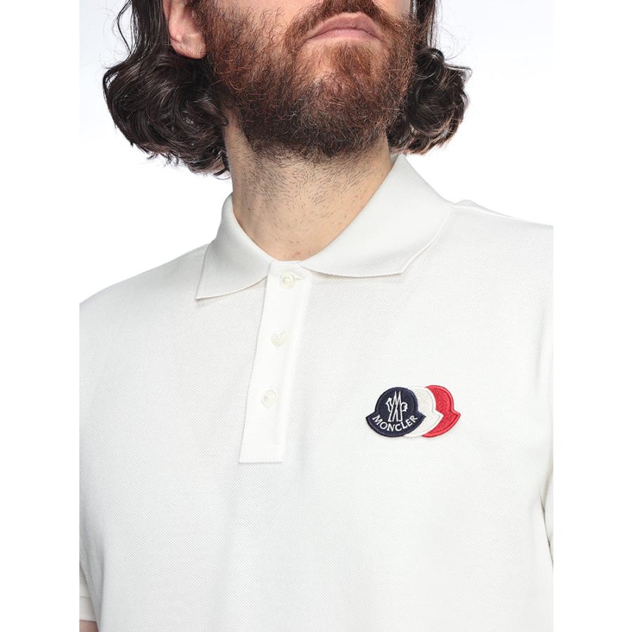 モンクレール MONCLER メンズ ポロシャツ 半袖 3連ワッペン トリコロール ロゴパッチ レギュラーフィット MC8A0003089A16 ブランド トップス カットソーの画像