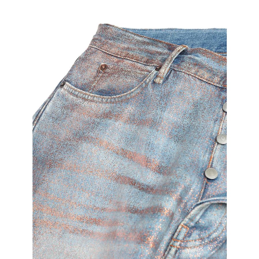 アクネストゥディオズ Acne Studios メンズ ジーンズ ACC00119ボタンフライ ルーズフィット グリッター デニム ブランド ボトムス パンツ ジーパンの画像