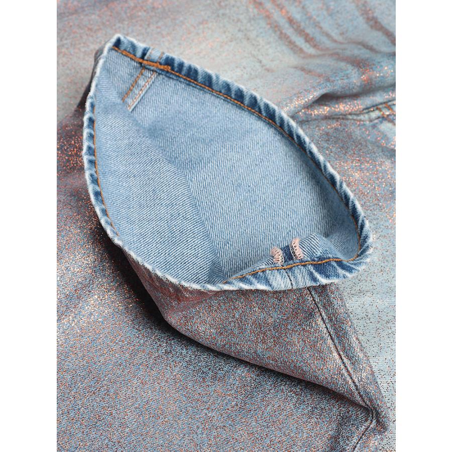 アクネストゥディオズ Acne Studios メンズ ジーンズ ACC00119ボタンフライ ルーズフィット グリッター デニム ブランド ボトムス パンツ ジーパンの画像