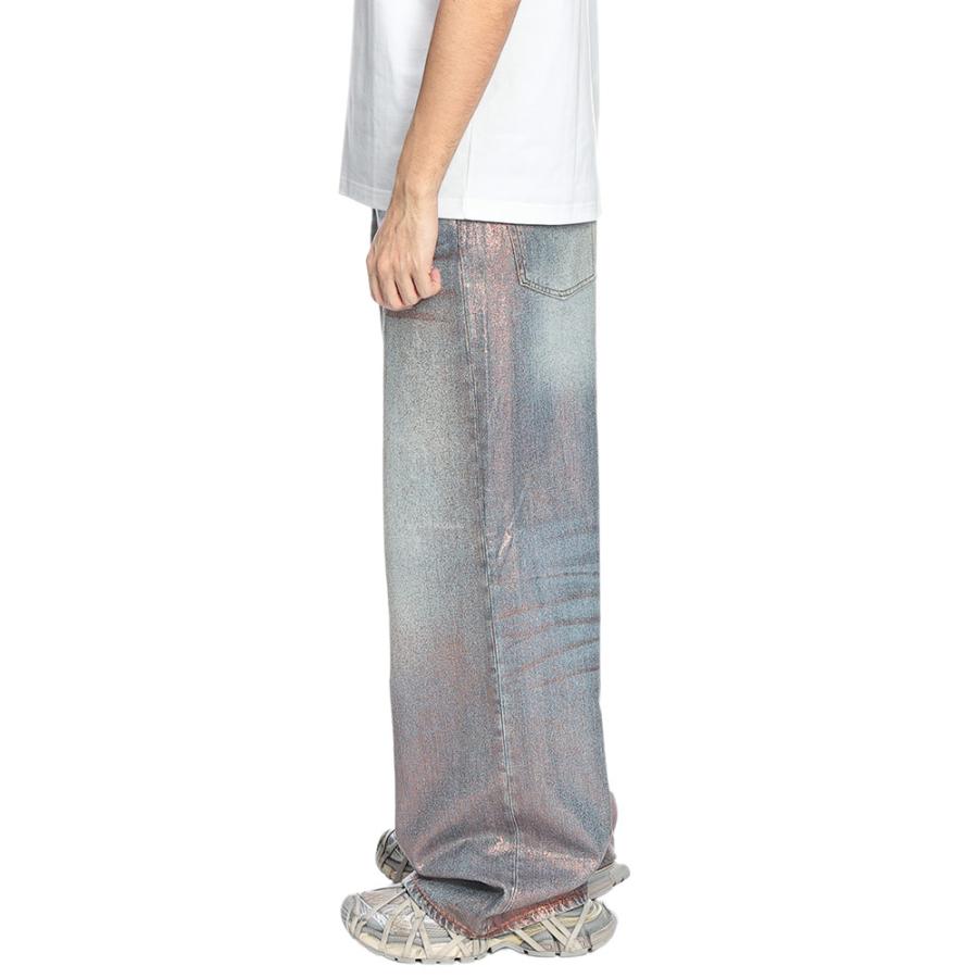 アクネストゥディオズ Acne Studios メンズ ジーンズ ACC00119ボタンフライ ルーズフィット グリッター デニム ブランド ボトムス パンツ ジーパンの画像