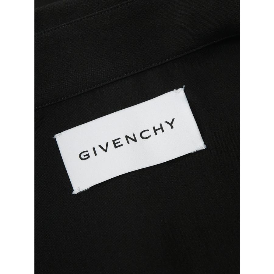 ジバンシィ GIVENCHY メンズ シャツ 半袖 GVBM618416E9無地 フルジップ カジュアルシャツ ブランド トップス ジップシャツ 春 夏の画像