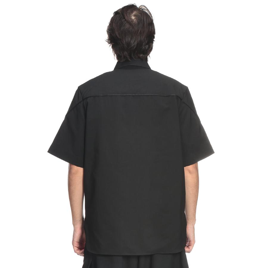 ジバンシィ GIVENCHY メンズ シャツ 半袖 GVBM618416E9無地 フルジップ カジュアルシャツ ブランド トップス ジップシャツ 春 夏の画像