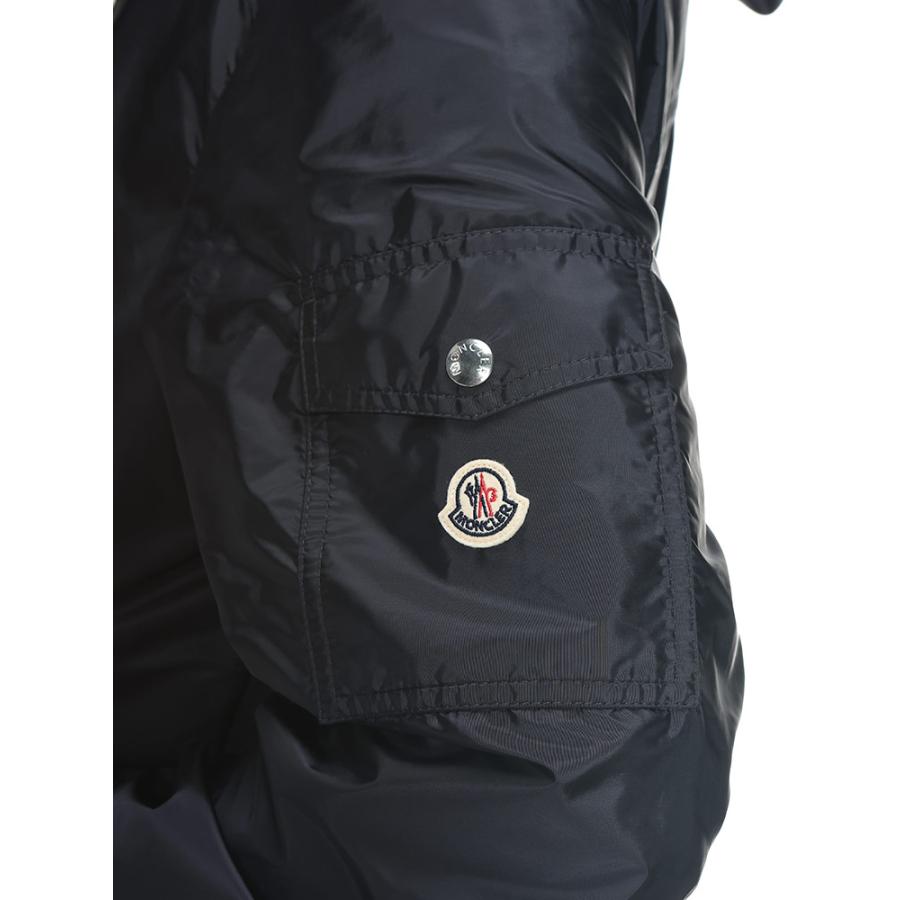 モンクレール MONCLER メンズ ナイロンパーカー MCMORNAY6ボーダーワッペン フルジップ ジャケット ブランド アウター ブルゾン フード ジップの画像