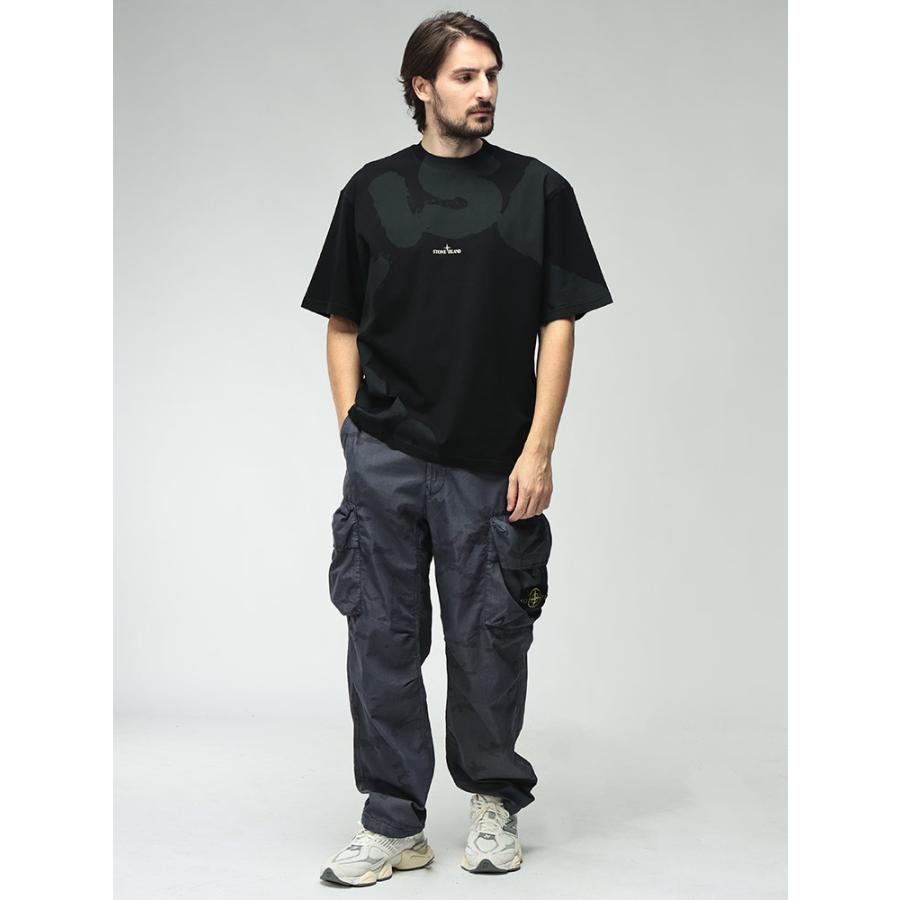 ストーンアイランド STONE ISLAND メンズ ロングパンツ SI3100036S00E9ロゴパッチ カモフラ柄 カーゴパンツ ブランド ボトムス ナイロンパンツの画像