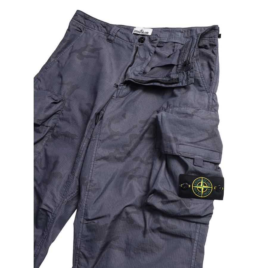 ストーンアイランド STONE ISLAND メンズ ロングパンツ SI3100036S00E9ロゴパッチ カモフラ柄 カーゴパンツ ブランド ボトムス ナイロンパンツの画像