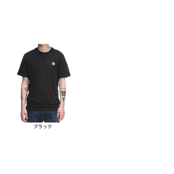 MONCLER モンクレール メンズ 半袖 Tシャツ トップス カットソー 黒 MONCLER（モンクレール） メンズ Tシャツ 半袖 ワンポイント ロゴ