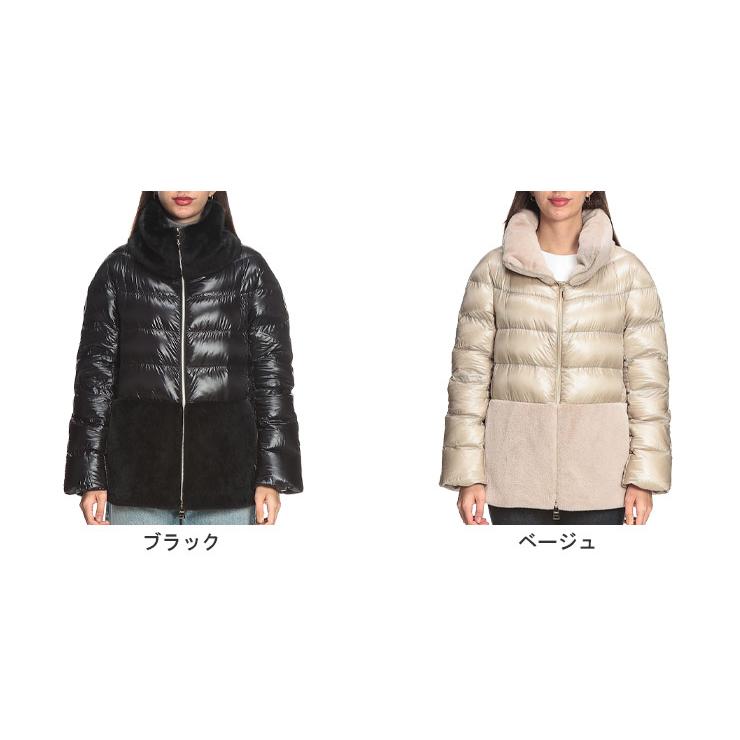 HERNO（ヘルノ） レディース ダウンジャケット 衿＆裾ファー ナイロン