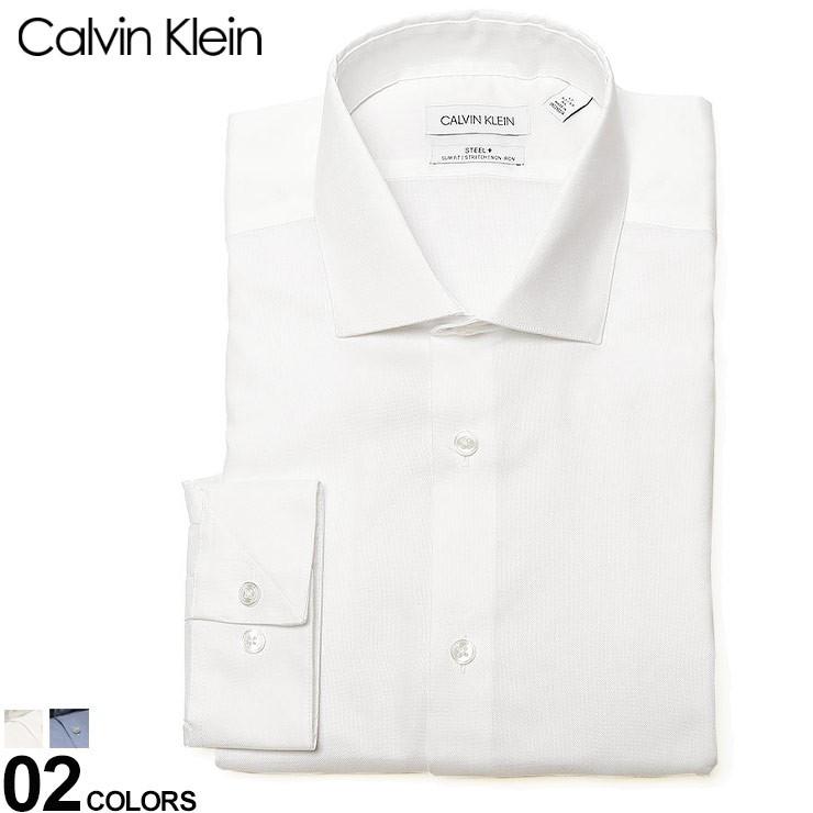 Calvin Klein カルバン クライン ストレッチ ノーアイロン ホリゾンタルカラー 長袖 ドレスシャツ Slim Fit Ck33k3767 ゼンオンライン 通販 Yahoo ショッピング
