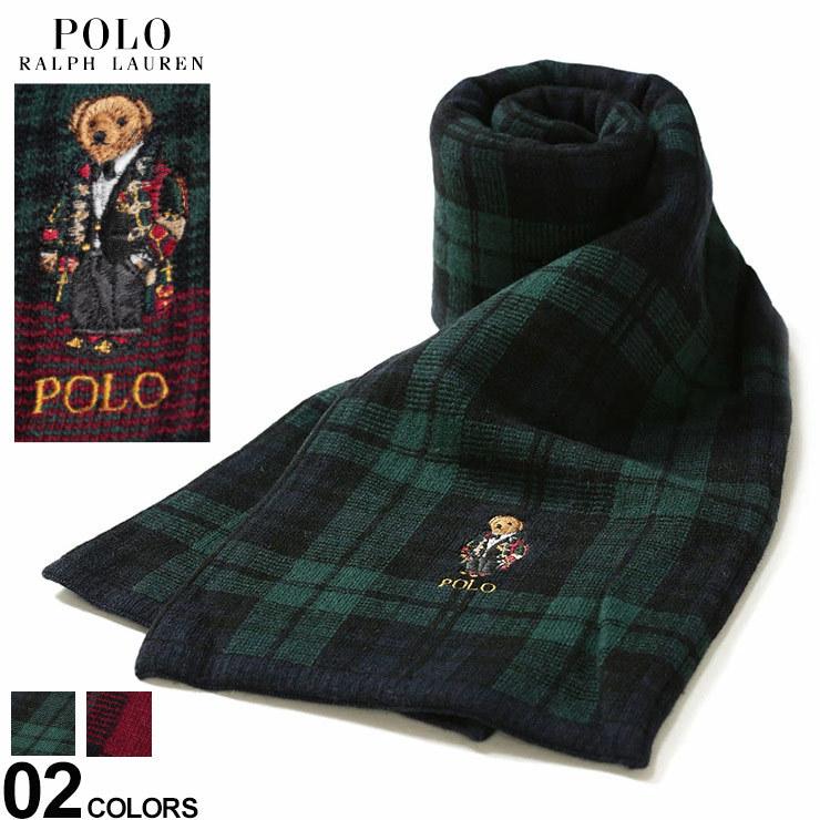 ポロ ラルフローレン マフラー Polo Ralph Lauren ウール混 ポロベアー 刺繍 ニット チェック柄 ブランド メンズ レディース Rlpc0615 ゼンオンライン 通販 Yahoo ショッピング