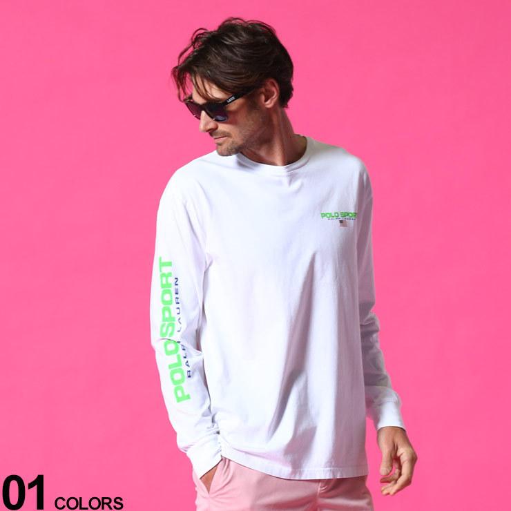 Polo Sport メンズ Tシャツ 長袖 ポロ スポーツ 袖プリント クルーネック ロンt ブランド トップス カットソー コットン Rl ゼンオンライン 通販 Yahoo ショッピング