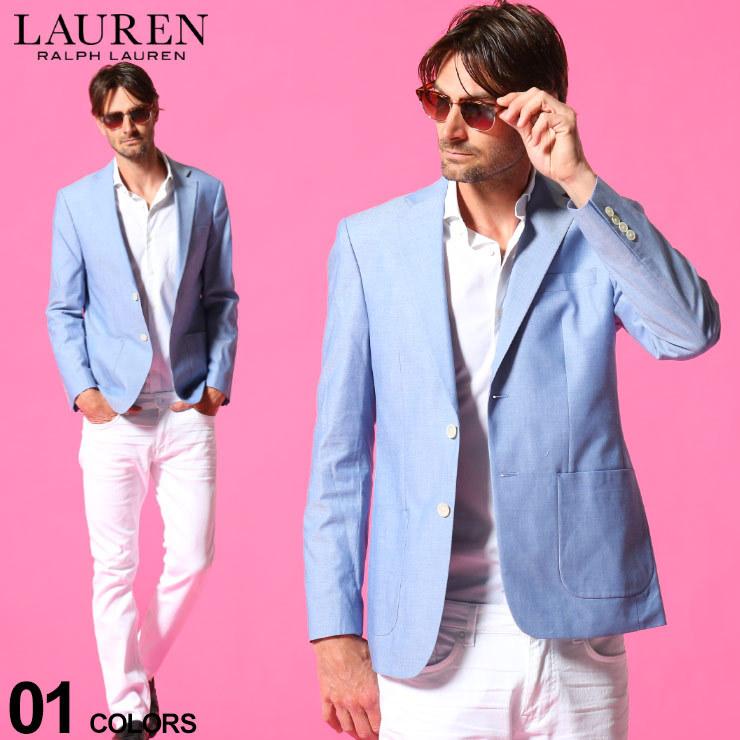 美品✨ポロラルフローレン シャンブレージャケット 段返り 春夏 水色 L相当 LAUREN RALPH ローレン ラルフローレン メンズ ジャケット