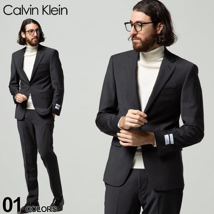 カルバンクライン ジャケット Calvin Klein ウール混 ストレッチ シングル 2ツ釦 ジャケット CKMLBI7NW0001