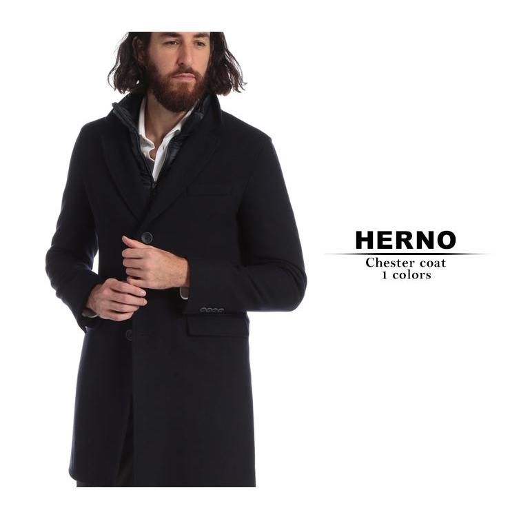 ヘルノ Herno コート ウール 中綿 レイヤード チェスターコート ブランド メンズ アウター Hrca0045u ゼンオンライン 通販 Yahoo ショッピング