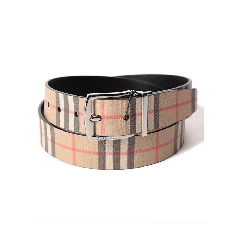 バーバリー BURBERRY ベルト リバーシブル ヴィンテージチェック E