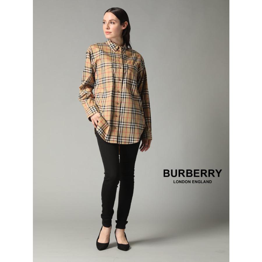 BURBERRY バーバリー レディース シャツ 長袖 ストレッチ BURBERRY バーバリー レディース シャツ 長袖 ストレッチ
