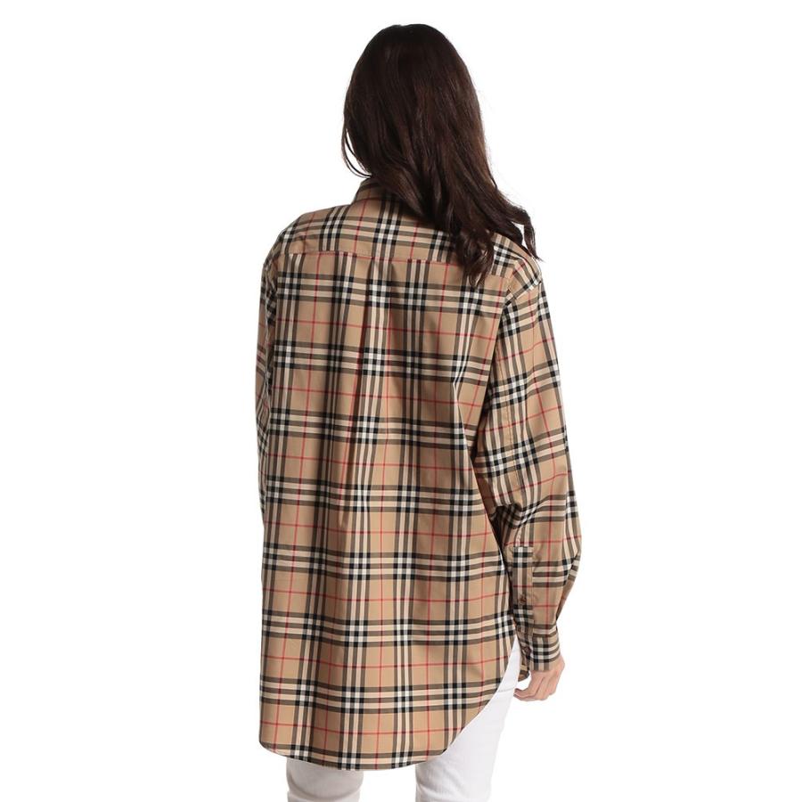 BURBERRY●バーバリー＜ストレッチ 長袖シャツ＞M0930c BURBERRY バーバリー レディース シャツ 長袖 ストレッチ