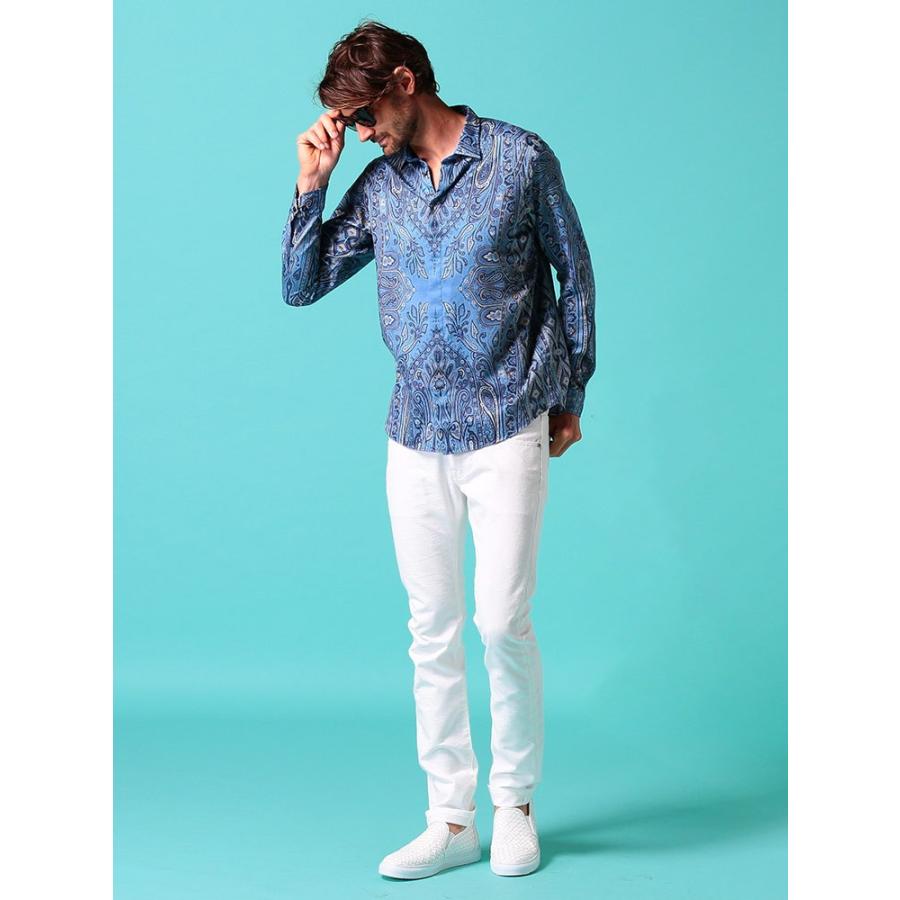 エトロ メンズ シャツ 長袖 Etro ペイズリー 総柄 プリント ブランド トップス コットン コットンシャツ 柄シャツ Et1k ゼンオンライン 通販 Yahoo ショッピング