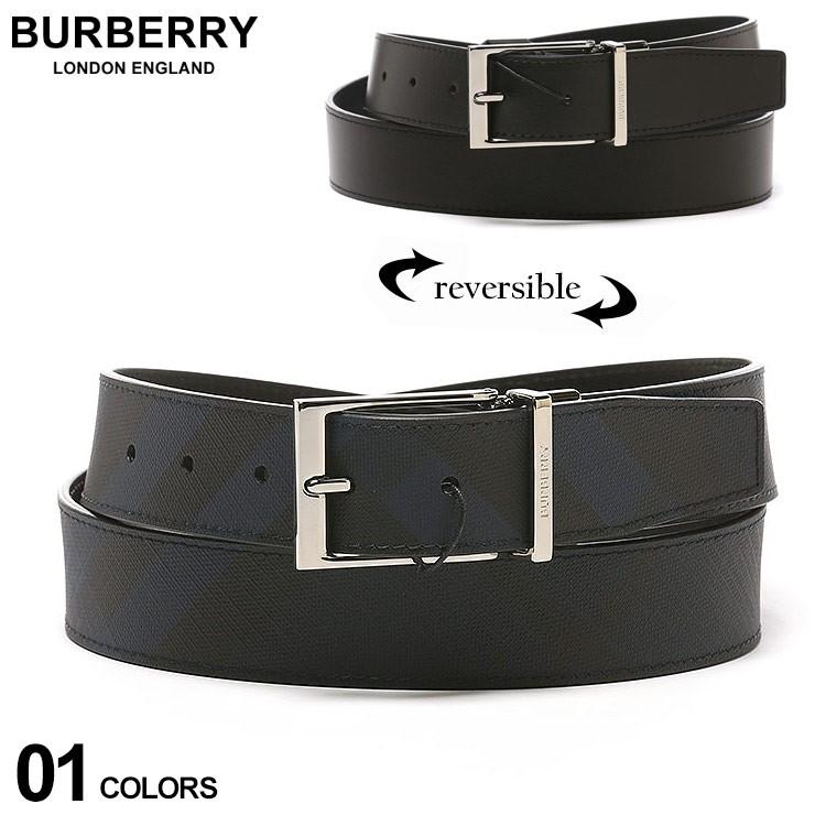 バーバリー ベルト メンズ BURBERRY リバーシブル ロンドンチェック