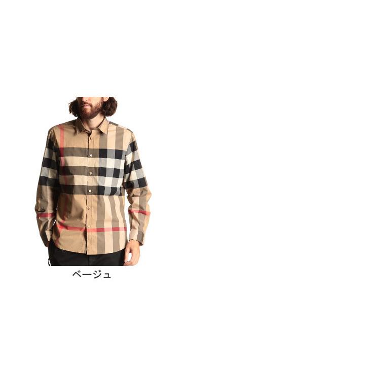 BURBERRY バーバリー メンズ シャツ 長袖 ストレッチ コットン BURBERRY バーバリー メンズ シャツ 長袖 ストレッチ コットン