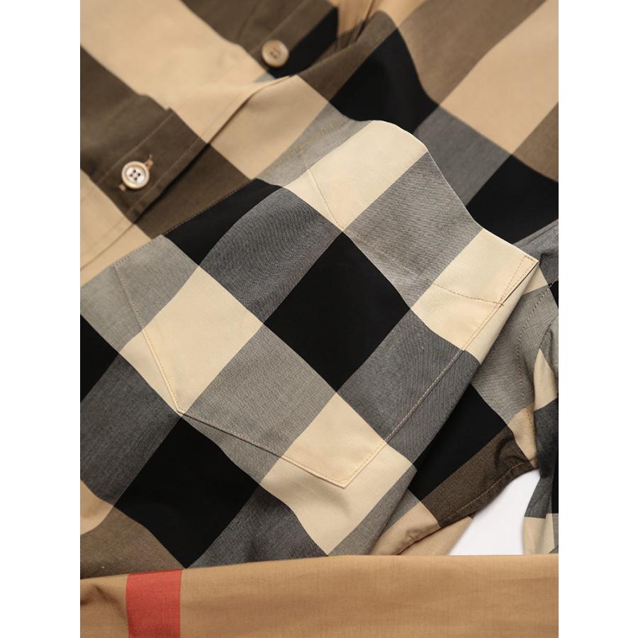 BURBERRY（バーバリー） メンズ シャツ 長袖 ストレッチ コットン