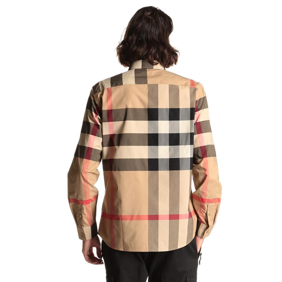 BURBERRY バーバリー メンズ シャツ 長袖 ストレッチ コットン BURBERRY バーバリー メンズ シャツ 長袖 ストレッチ コットン