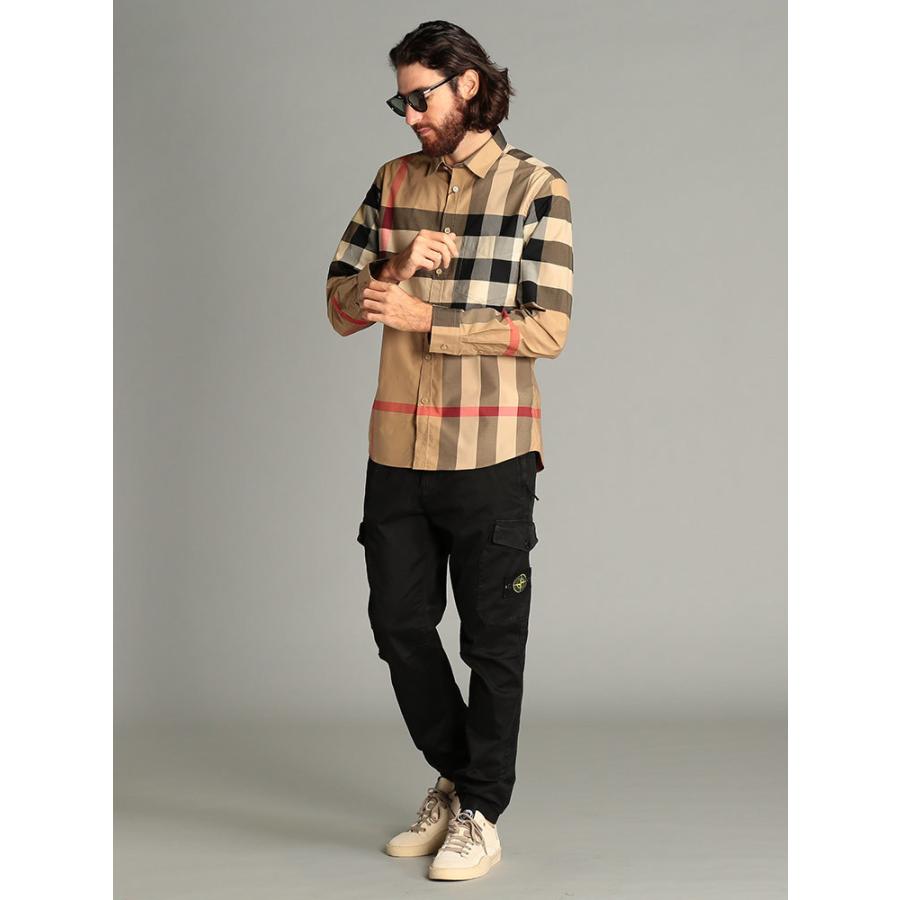 BURBERRY バーバリー メンズ シャツ 長袖 ストレッチ コットン BURBERRY バーバリー メンズ シャツ 長袖 ストレッチ コットン