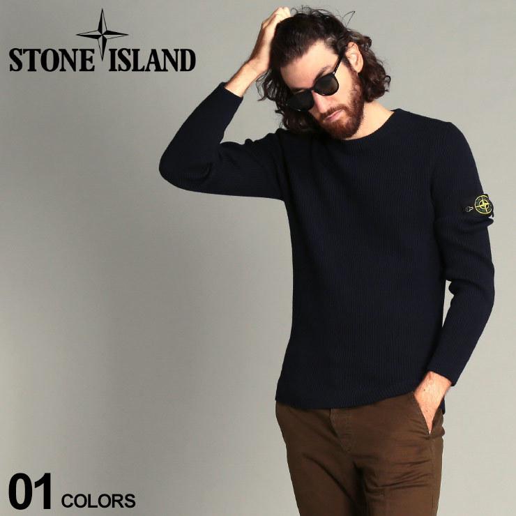 ストーンアイランド メンズ ニット Stone Island セーター ウール100 リブニット クルーネック ブランド トップス ウール ロゴ Sic2 ゼンオンライン 通販 Yahoo ショッピング