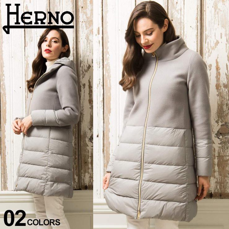 ヘルノ レディース コート Herno ウール フード ダウンコート ブランド アウター スタンドカラー ダウン ロング パーカー ダウンジャケット Hrlpi0848d ゼンオンライン 通販 Yahoo ショッピング