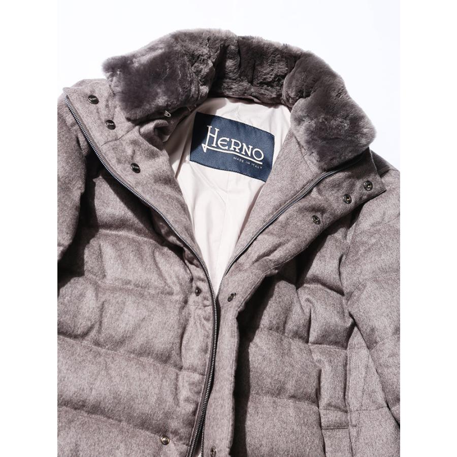 ヘルノ メンズ ダウンジャケット Herno シルク カシミヤ ファー スタンドカラー ブランド アウター ブルゾン ダウン カシミア 絹 ミドル丈 Hrpi0584u ゼンオンライン 通販 Yahoo ショッピング