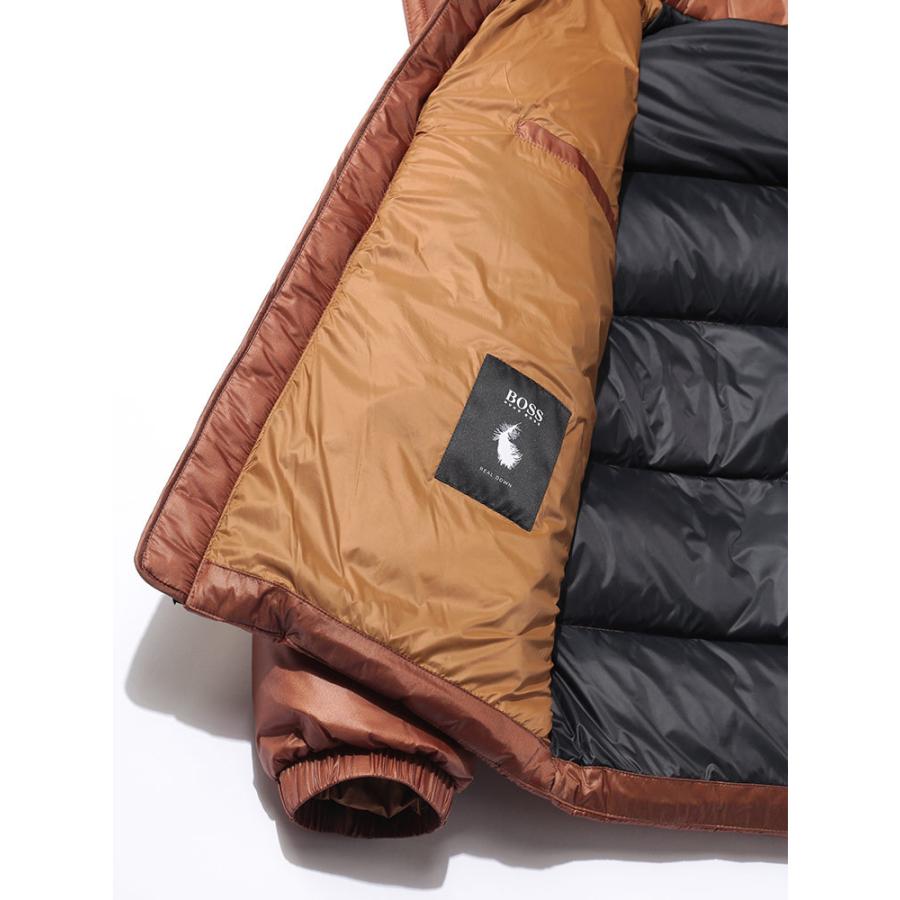 BOSS リアルダウンジャケット ブラウン
