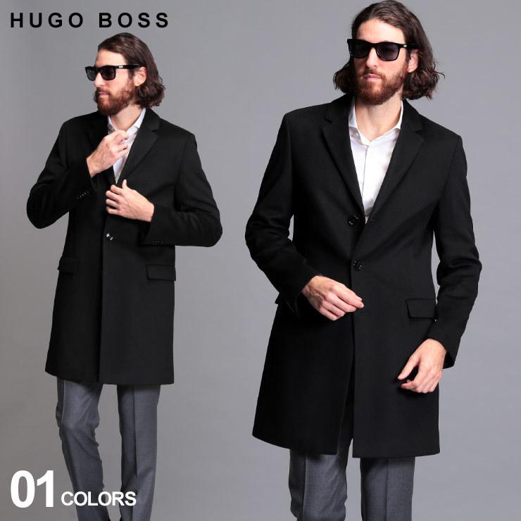 ヒューゴボス メンズ コート HUGO BOSS カシミヤ100％ シングル