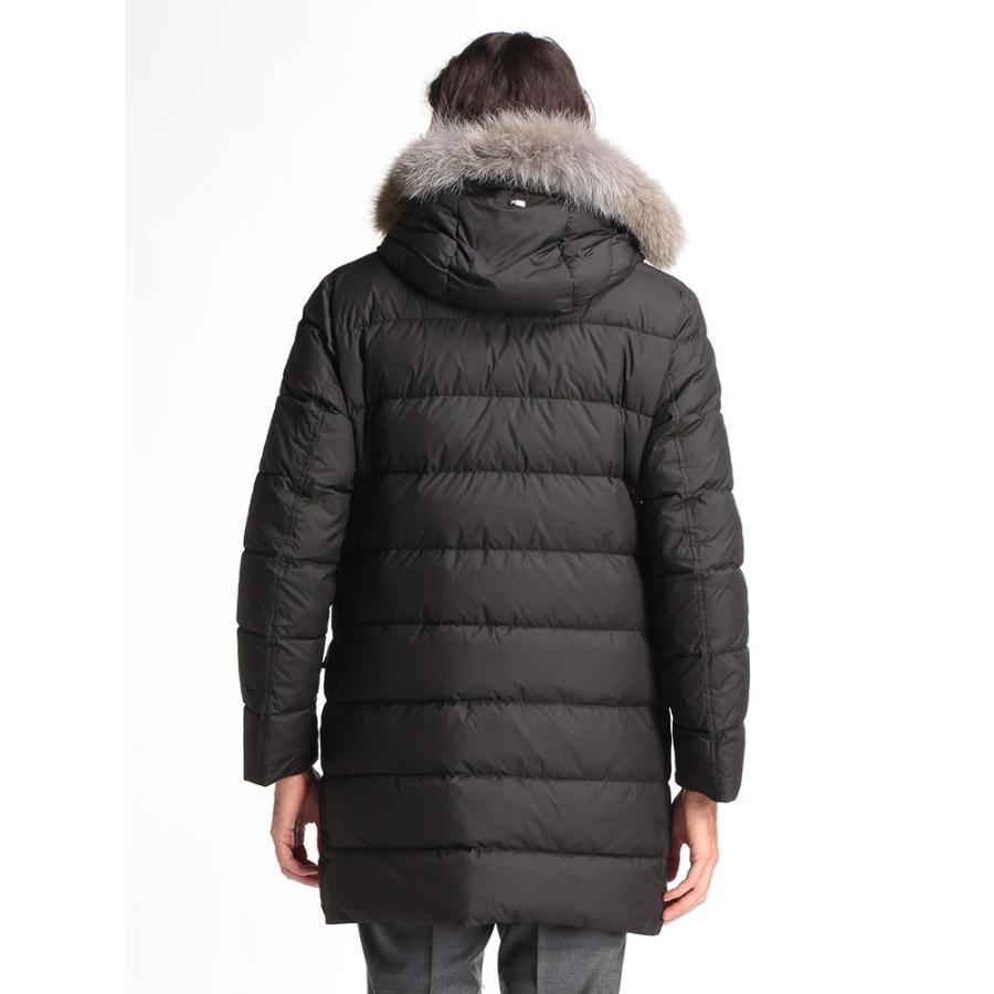 【新品 未使用 日本製】 ヘルノ メンズ ダウンジャケット HERNO ファー フード ダウン ブルゾン ブランド アウター パーカー ダウンコートミドル丈 HRPI0651U13220 【ZY1046507584】(38236円)