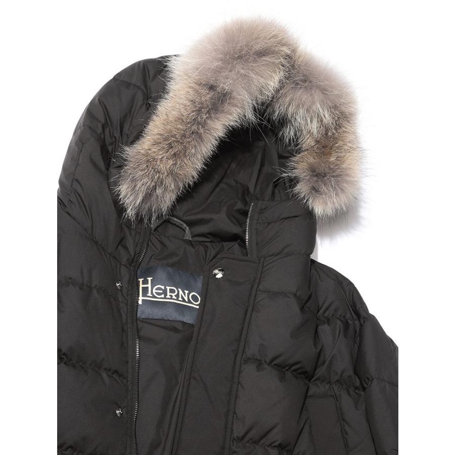 【新品 未使用 日本製】 ヘルノ メンズ ダウンジャケット HERNO ファー フード ダウン ブルゾン ブランド アウター パーカー ダウンコートミドル丈 HRPI0651U13220 【ZY1046507584】(38236円)