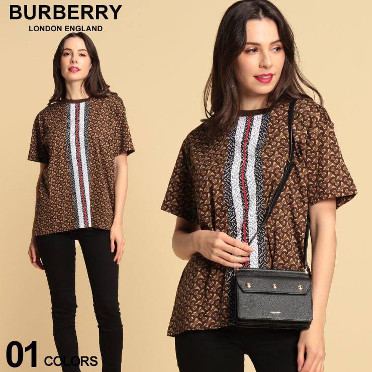 バーバリー レディース Tシャツ Burberry モノグラム ストライプ クルーネック 半袖 ビッグシルエット ブランド トップス プリントt 総柄 l ゼンオンライン 通販 Yahoo ショッピング