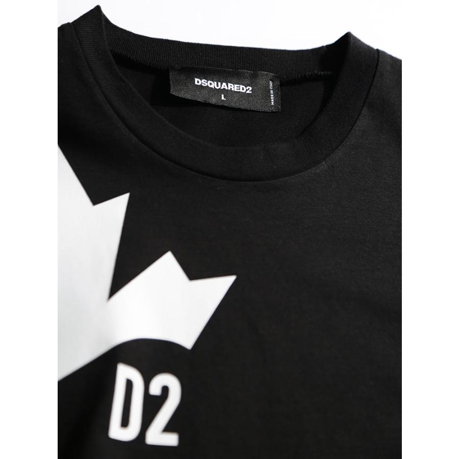ディースクエアード メンズ Tシャツ DSQUARED2 ロゴ プリント クルー 