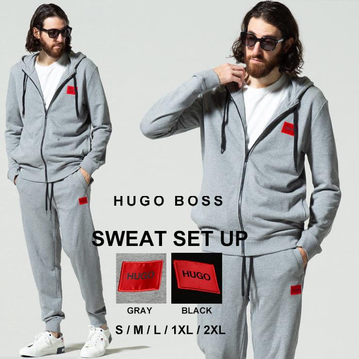 HUGO BOSS ヒューゴボス メンズ セットアップ ロゴ プリント HUGO BOSS ヒューゴボス メンズ セットアップ ロゴ プリント