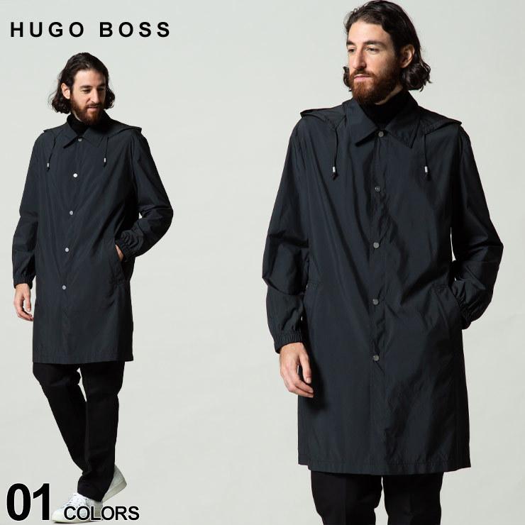 ヒューゴボス メンズ HUGO BOSS ステンカラー 撥水 ナイロン パーカー