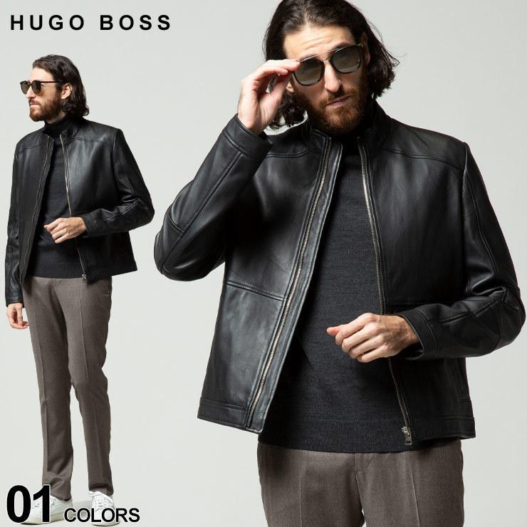 HUGO BOSS HUGOBOSS (ヒューゴボス) レザー フルジップ スタンド HUGO BOSS HUGOBOSS (ヒューゴボス) レザー フルジップ スタンド