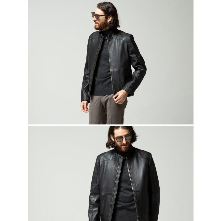 HUGO BOSS HUGOBOSS (ヒューゴボス) レザー フルジップ スタンド HUGO BOSS HUGOBOSS (ヒューゴボス) レザー フルジップ スタンド