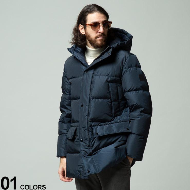 ヒューゴボス HUGOBOSS フード ボタンジップ ダウンジャケット